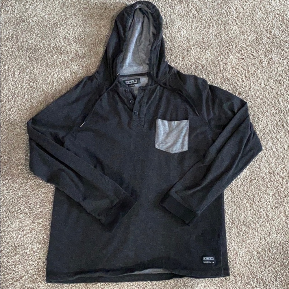 Men’s long sleeve hooded shirt